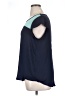 Pure Energy 100% Polyester Color Block Teal Short Sleeve Top Size 1X Plus - photo 5