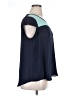 Pure Energy 100% Polyester Color Block Teal Short Sleeve Top Size 1X Plus - photo 4