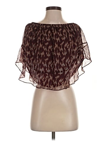 Elizabeth and James Short Sleeve Silk Top (view 1)