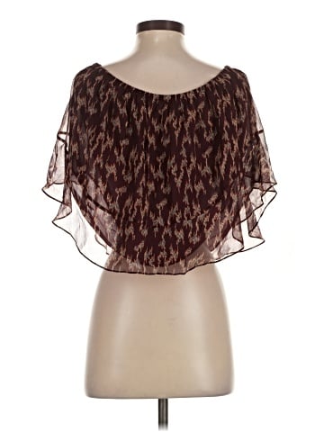 Elizabeth and James Short Sleeve Silk Top (view 2)