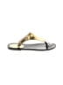 Rachel Zoe Gold Flip Flops Size 6 - photo 1