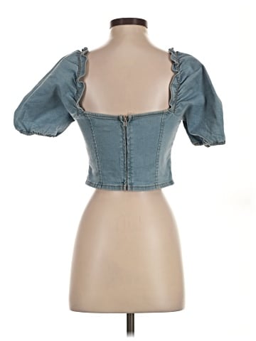 Blue Blush Short Sleeve Top (view 2)