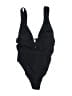 ASOS Solid Black One Piece Swimsuit Size L - photo 1