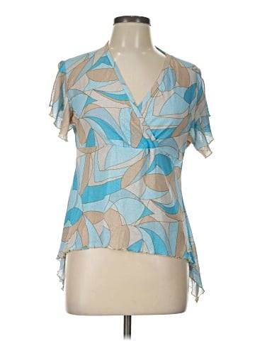 NY Invasion Short Sleeve Blouse (view 1)