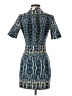 Forever 21 Print Teal Cocktail Dress Size S - photo 2