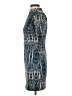 Forever 21 Print Teal Cocktail Dress Size S - photo 5