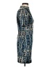 Forever 21 Print Teal Cocktail Dress Size S - photo 4