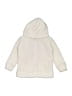 Old Navy 100% Polyester Ivory Zip Up Hoodie Size 5 - photo 1