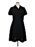 Siena Studio Solid Black Casual Dress Size 14 - photo 1