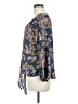 West Kei 100% Polyester Blue 3/4 Sleeve Blouse Size M - photo 5