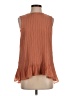Club Monaco 100% Polyester Brown Sleeveless Blouse Size S - photo 1