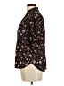 Gap 100% Cotton Floral Brown 3/4 Sleeve Button-Down Shirt Size M - photo 5