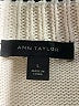 Ann Taylor Stripes Ivory White Turtleneck Sweater Size L - photo 4