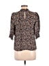 Boden Floral Black 3/4 Sleeve Blouse Size 6 - photo 2