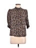 Boden Floral Black 3/4 Sleeve Blouse Size 6 - photo 1