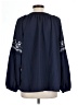 Monroe and Main 100% Polyester Blue 3/4 Sleeve Blouse Size L - photo 2