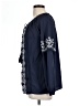 Monroe and Main 100% Polyester Blue 3/4 Sleeve Blouse Size L - photo 5