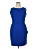Lands' End Solid Blue Cocktail Dress Size 16 (petite) - photo 1