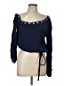 Lovers + Friends Blue Long Sleeve Blouse Size L - photo 1
