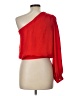 Glam 100% Polyester Red 3/4 Sleeve Blouse Size L - photo 2
