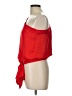 Glam 100% Polyester Red 3/4 Sleeve Blouse Size L - photo 5
