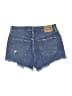 Levi's 100% Cotton Blue Denim Shorts Size 29 waist - photo 2