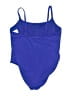 Athleta Solid Blue One Piece Swimsuit Size L - photo 2