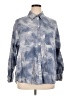 Old Navy Tie-dye Blue Long Sleeve Button-Down Shirt Size XL - photo 1