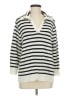 CAbi Stripes Ivory Pullover Sweater Size M - photo 1
