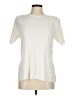 Unbranded 100% Acrylic Ivory Short Sleeve Top Size Med Petite - photo 1