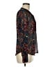 Converse 100% Polyester Damask Teal Long Sleeve Blouse Size M - photo 4