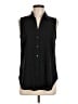 Ann Taylor 100% Polyester Black Sleeveless Blouse Size M - photo 1