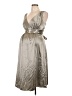 Ripe Limited Metallic Silver Cocktail Dress Size L - photo 1