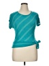 Iz Byer Teal Short Sleeve Top Size 1X - photo 1