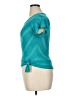 Iz Byer Teal Short Sleeve Top Size 1X - photo 5