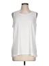 Ideology White Sleeveless Top Size L - photo 1