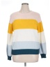 Elodie Color Block Yellow Pullover Sweater Size XL - photo 1