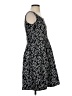 Nine West 100% Polyester Chevron-herringbone Gray Casual Dress Size 2 - photo 4