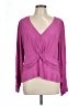 Leith 100% Rayon Purple Long Sleeve Blouse Size L - photo 1