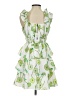 AMUR Floral White Green Cocktail Dress Size 00 - photo 2