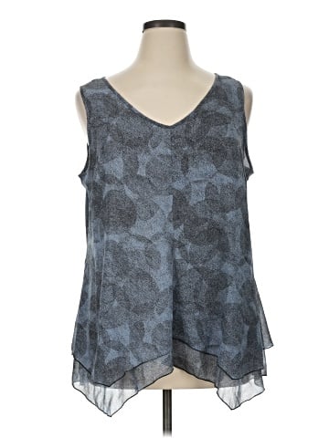H By Halston Sleeveless Blouse (view 1)