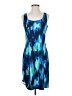 Eddie Bauer Graphic Blue Cocktail Dress Size S - photo 1