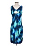 Eddie Bauer Graphic Blue Cocktail Dress Size S - photo 2