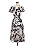 Leith 100% Polyester Print Gray Casual Dress Size M - photo 1