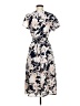Leith 100% Polyester Print Gray Casual Dress Size M - photo 2
