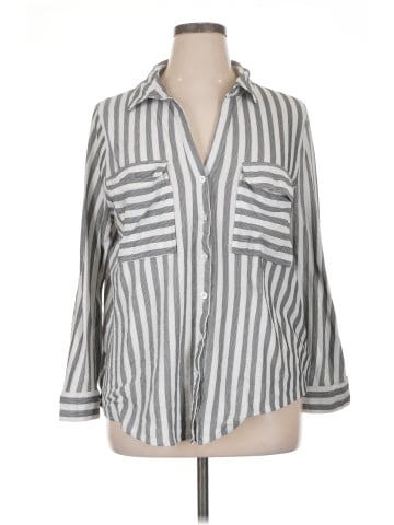 Flower & Feather 3/4 Sleeve Blouse (view 1)