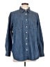 Talbots 100% Cotton Blue Long Sleeve Button-Down Shirt Size 12 - photo 1