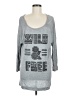 Freebird 100% Rayon Gray Long Sleeve Top Size M - photo 1