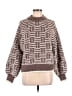 Vero Moda Chevron-herringbone Brown Pullover Sweater Size M - photo 1