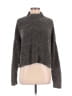 Forever 21 100% Polyester Metallic Gray Turtleneck Sweater Size M - photo 1